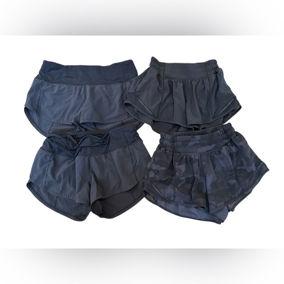 Bundle 4 Lululemon shorts SIZE 0’ - Picture 1 of 6